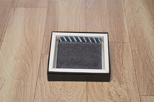 Indigo-Blue Zigzag Print Wallet