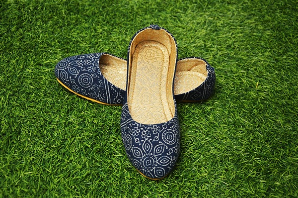 Indigo I Grey Ikat style print by MoreGanica